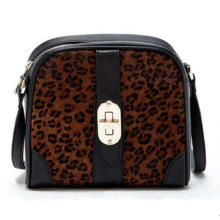 Aw New Collection Leopard-Printed Horse Hair Crossbody Bag (ZX20196)